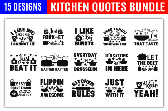 Download Kitchen Quote Designs Bundle - Quote designs Collection