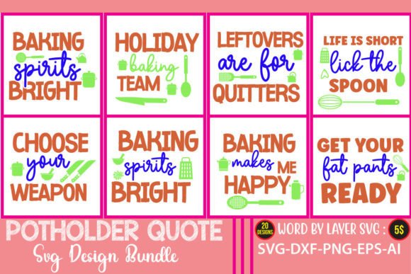 Download Potholder Quote Designs SVG Bundle - Quote designs Collection