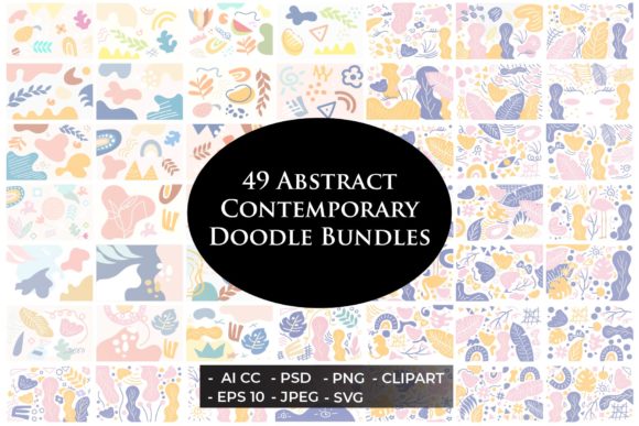 Download 49 Contemporary Doodles Bundles Set - Bundles Collection