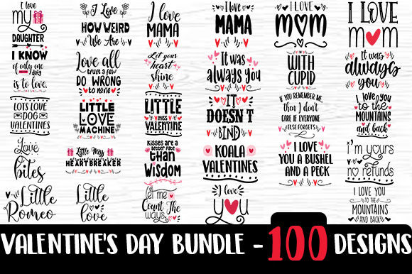 Download Valentine Bundle 100 Quote Designs - Quote designs Collection